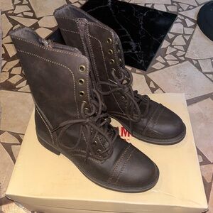 Chocolate Combat Boots